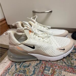 Nike Air Max 270 Cream and Black Sneakers